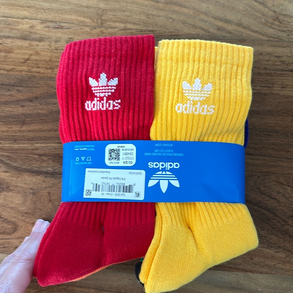 ADIDAS ORIGINALS TREFOIL CREW SOCKS (6-PACK)